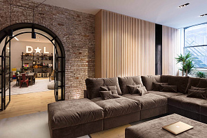 Угловой длинный диван Элизиум для гостиной